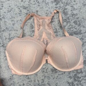 Victoria’s Secret Dream Angels Lined Demi Lace Racerback Bra in Blush